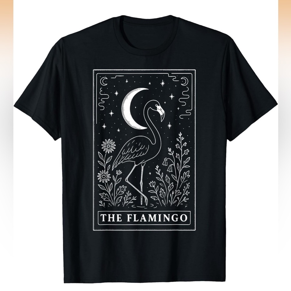 Flamingo Moon Tarot Graphic Tee